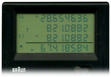 BRAUN 4769 Display