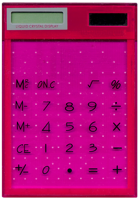 Transparent calculator